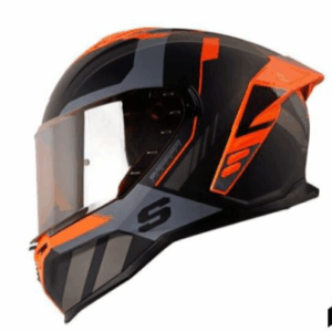 casco sh 598 eman black oranje